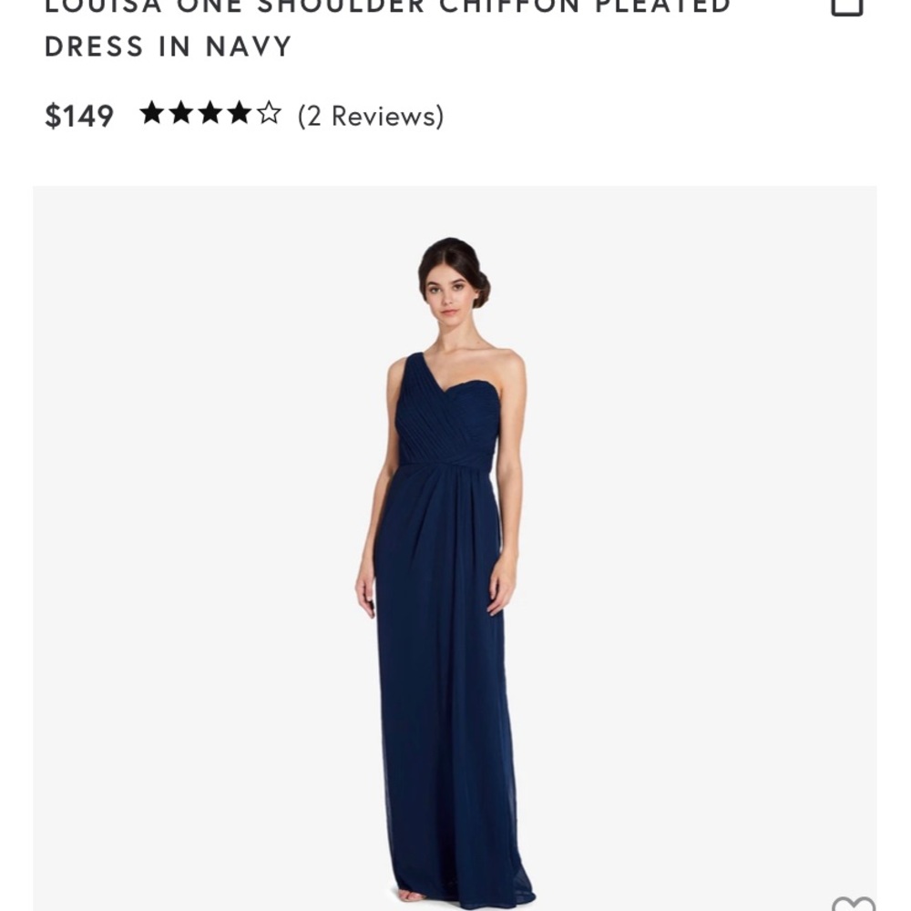 Louisa One Shoulder chiffon dress